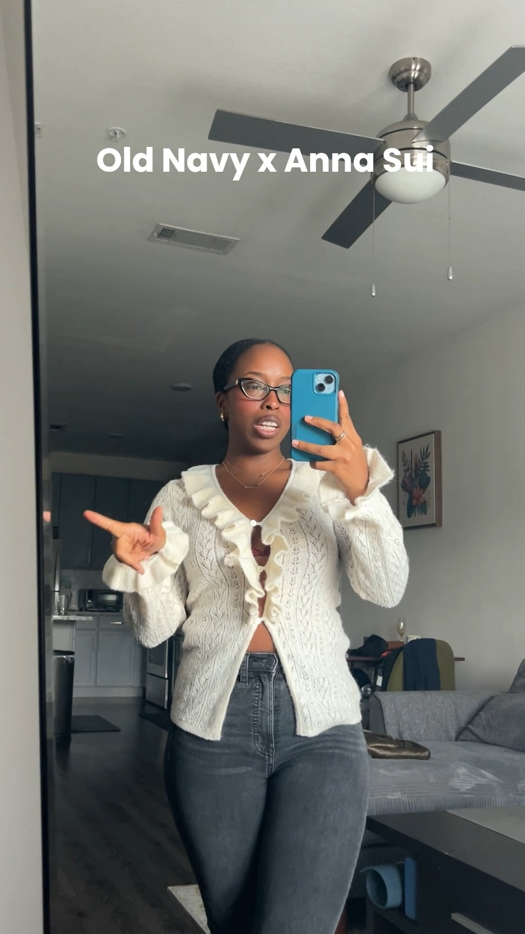 Obsessed with this cardigan I got from the Anna Sui x Old Navy designer collab! It’s such a cute fall top that you can style with jeans or dress up with a slip skirt for Thanksgiving dinner or holiday party. I’m wearing a size small!

#LTKPetite #LTKFindsUnder100 #LTKStyleTip