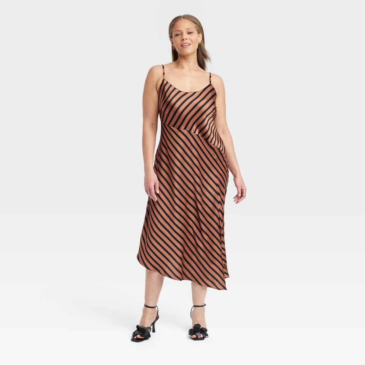 Women's Asymmetrical Midi Slip Dress - A New Day™ | Target