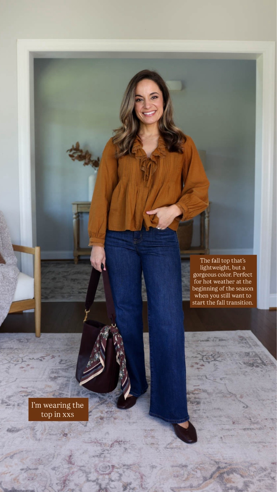 The capsule pieces from Madewell I would snag while they’re 25% off

Orange Top (Madewell): xxs 
Dark Wash Jeans (J.Crew Factory): petite 24 / 10” rise / 28” inseam 

Included shoes are all true to size 

For size comparison, I’m 4’10” 105lbs. My measurements are 32”, 24”, 36”. I typically wear petite xxs/00/24 and have a 25” ankle inseam and a 27.5-28” full length inseam.

#LTKPetite