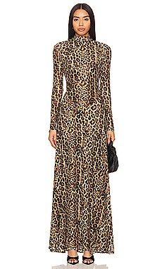 Ronny Kobo Ember Dress in Leopard from Revolve.com | Revolve Clothing (Global)