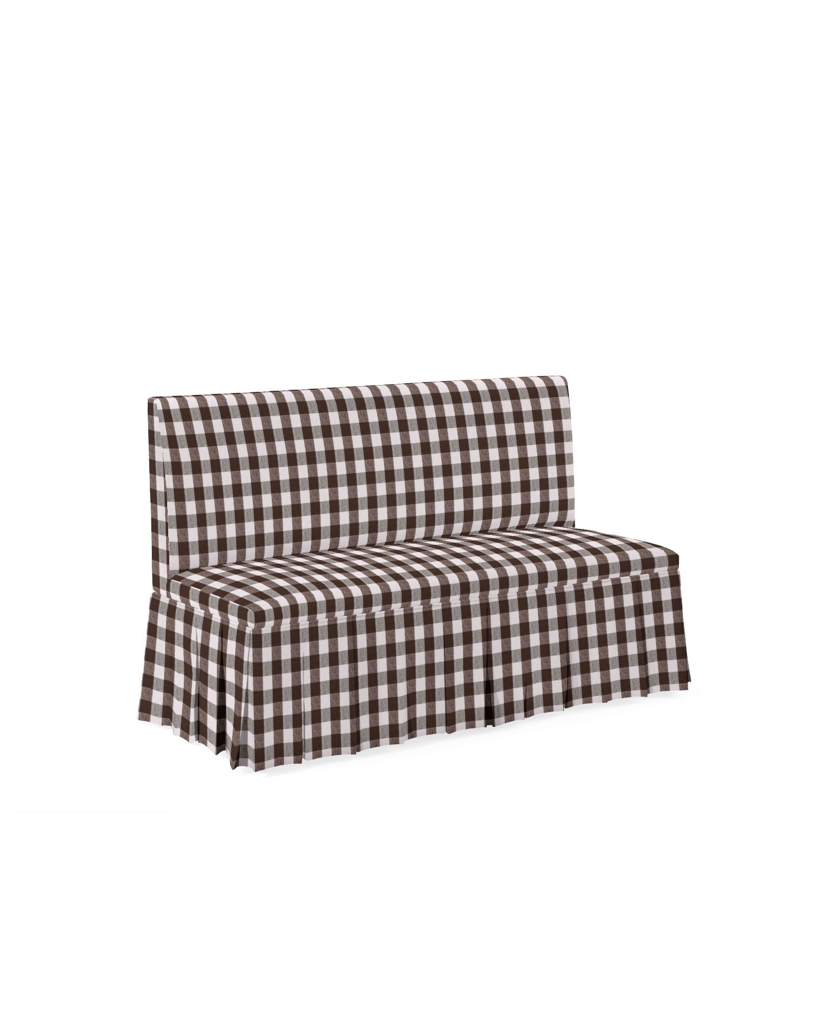 Ross Pleated Dining Bench – White | Serena & Lily | Serena and Lily