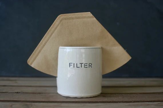 Coffee Filter holder in black and white | Etsy (US)