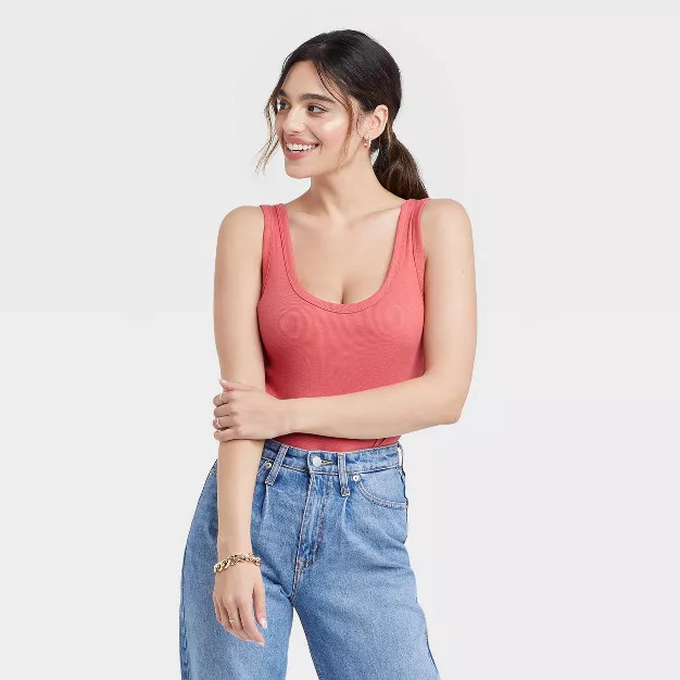 Women's Double-Scoop Bodysuit - A New Day™ | Target