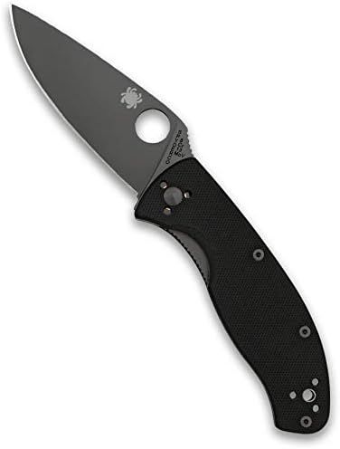 Spyderco Tenacious Folding Utility Pocket Knife with 3.39" Black Stainless Steel Blade and Durable G | Amazon (US)