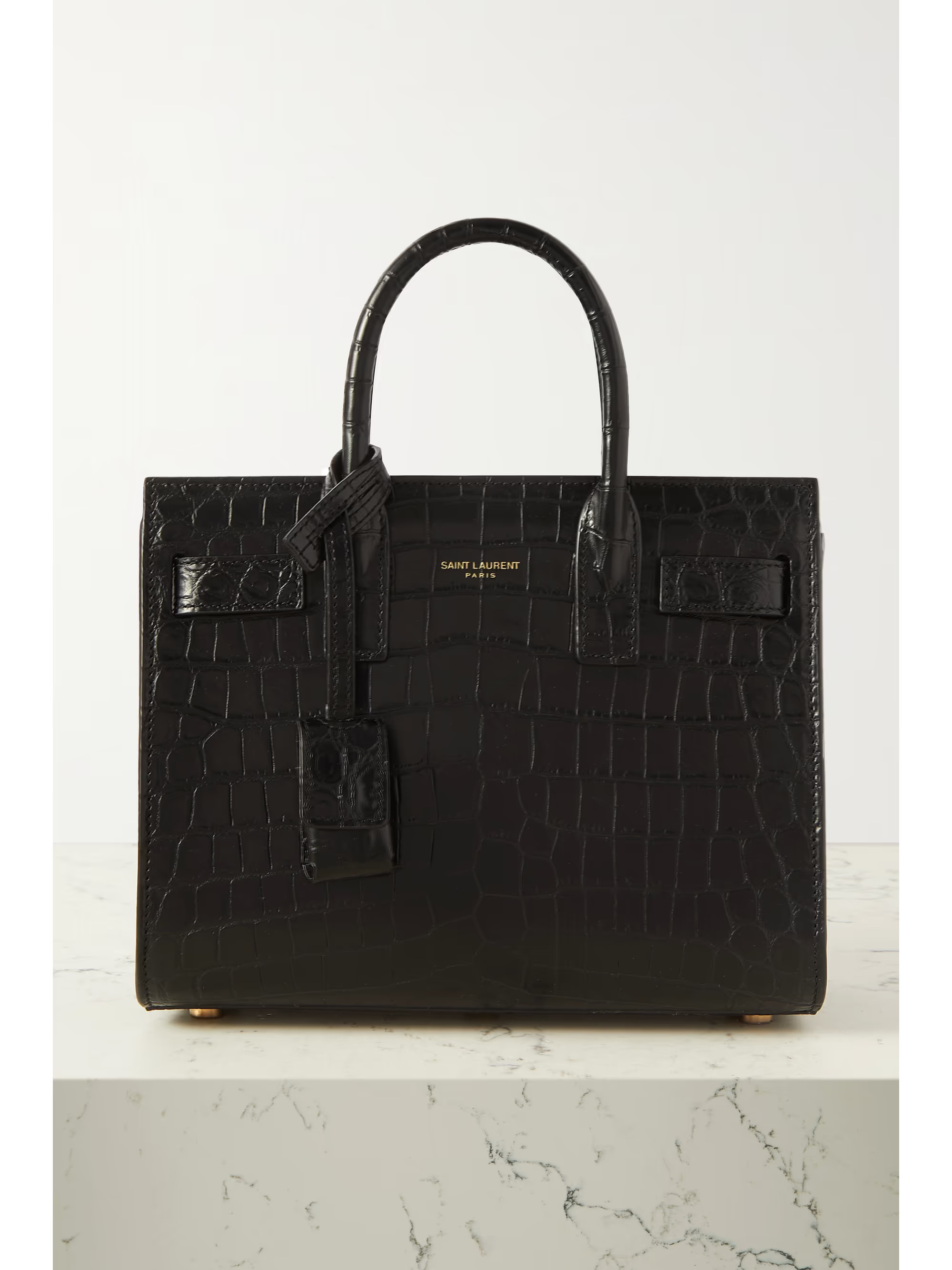 Sac De Jour nano croc-effect leather tote | NET-A-PORTER (US)