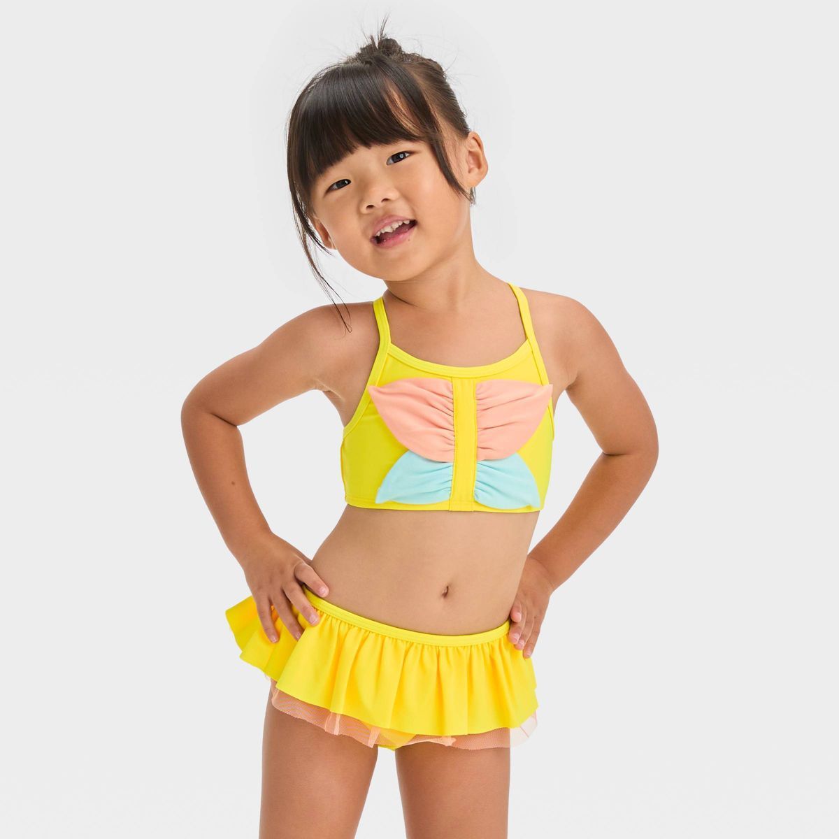 Toddler Girls' Butterfly Bikini Set - Cat & Jack™ Yellow | Target