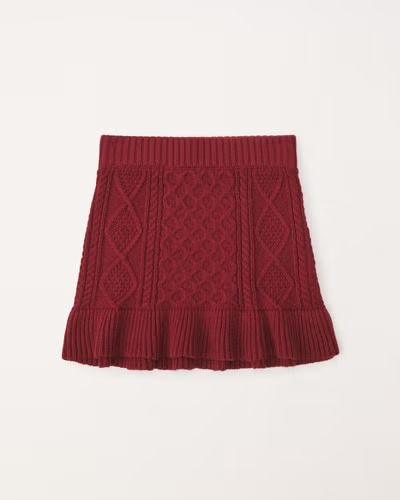 cable sweater skirt | Abercrombie & Fitch (US)