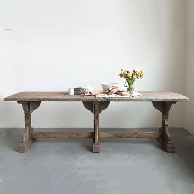 Reclaimed Wood Farmhouse Table | SHIPS FREE | Antique Farm House