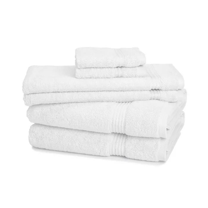 eLuxury 600 GSM 6 Piece Cotton Towel Set | Target