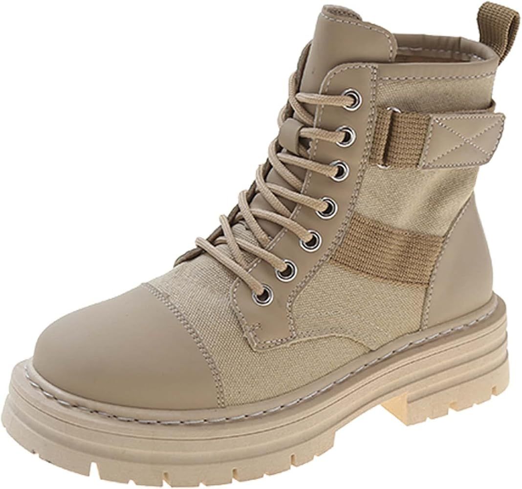 Brand: Generic
Women's shoes Martens boots autumn/winter women's fashion big yellow boots side zippe | Amazon (US)