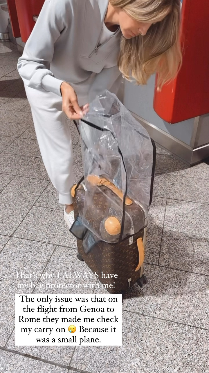  (Mine is the 24 inches - size  )  Amazon travel bag protector ! I ALWAYS keep it in my tote with me . In case they make me check my designer carry on bag . 


#LTKTravel #LTKStyleTip #LTKOver40