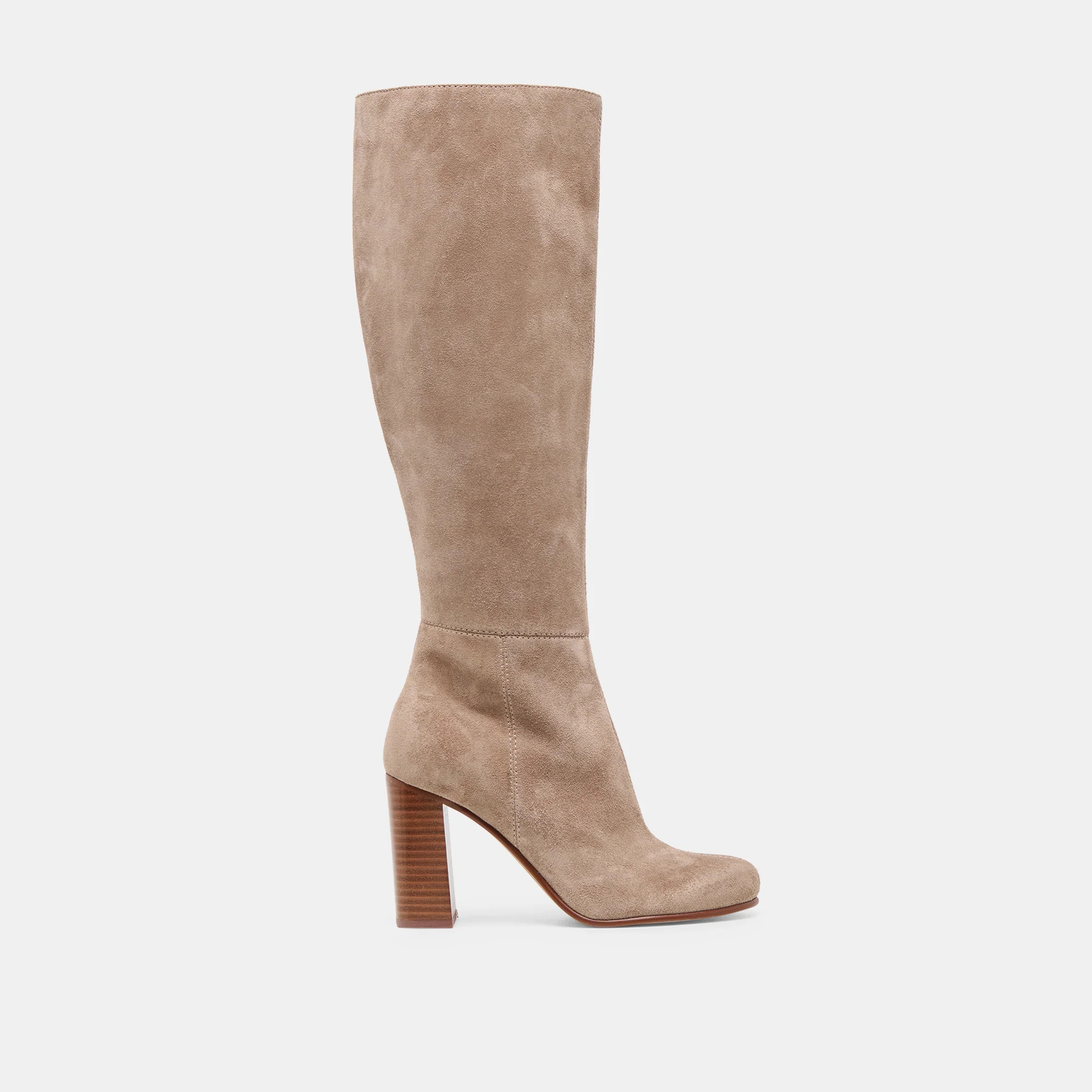 Hudsin Wide Calf Barley Suede Boots | Dolce Vita | DolceVita.com
