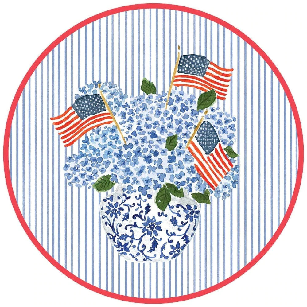 Flags and Hydrangeas Placemats | The Horseshoe Crab
