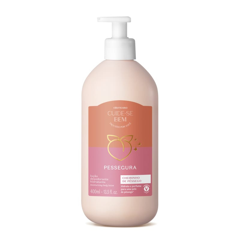 Loção Hidratante Desodorante Corporal Cuide-se Bem Pessegura 400ml | oBoticario (BR)