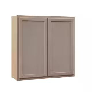 PRIVATE BRAND UNBRANDED Hampton 36 in. x 36 in. x 12 in. Assembled Wall Cabinet in Unfinished Bee... | The Home Depot
