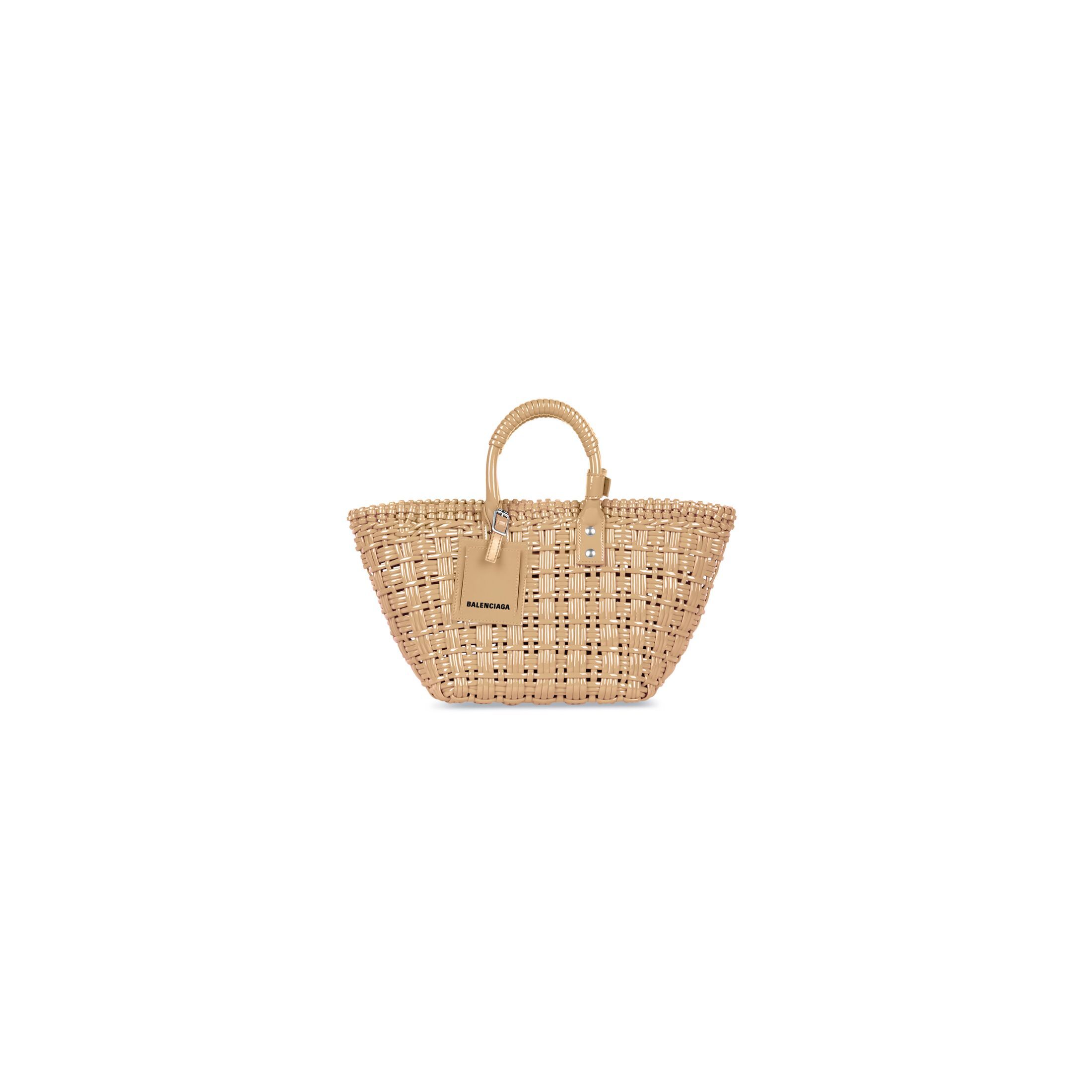 Women's Bistro Xs Basket With Strap in Beige | Balenciaga