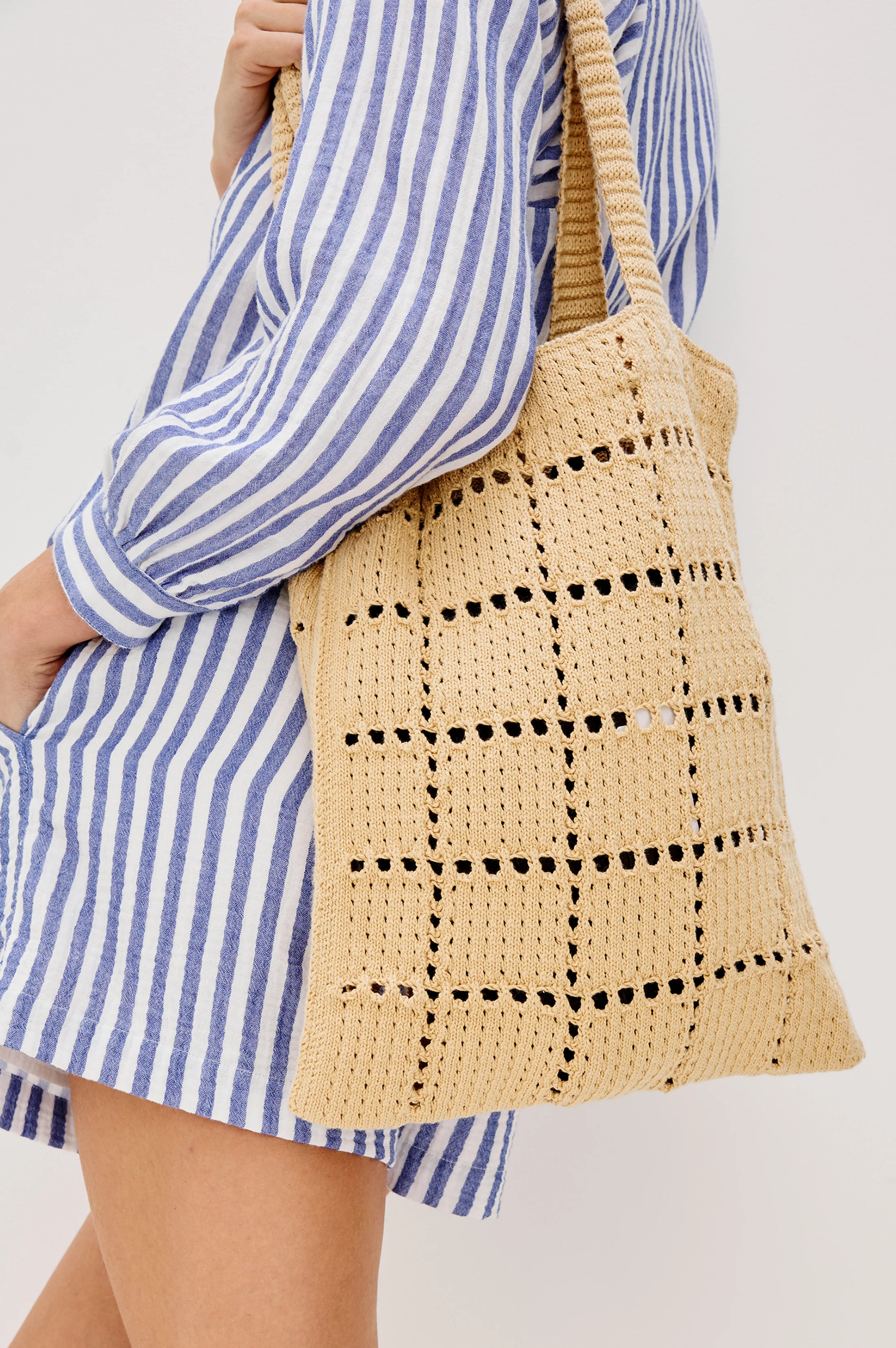 CROCHET TOTE - RATTAN | Rails