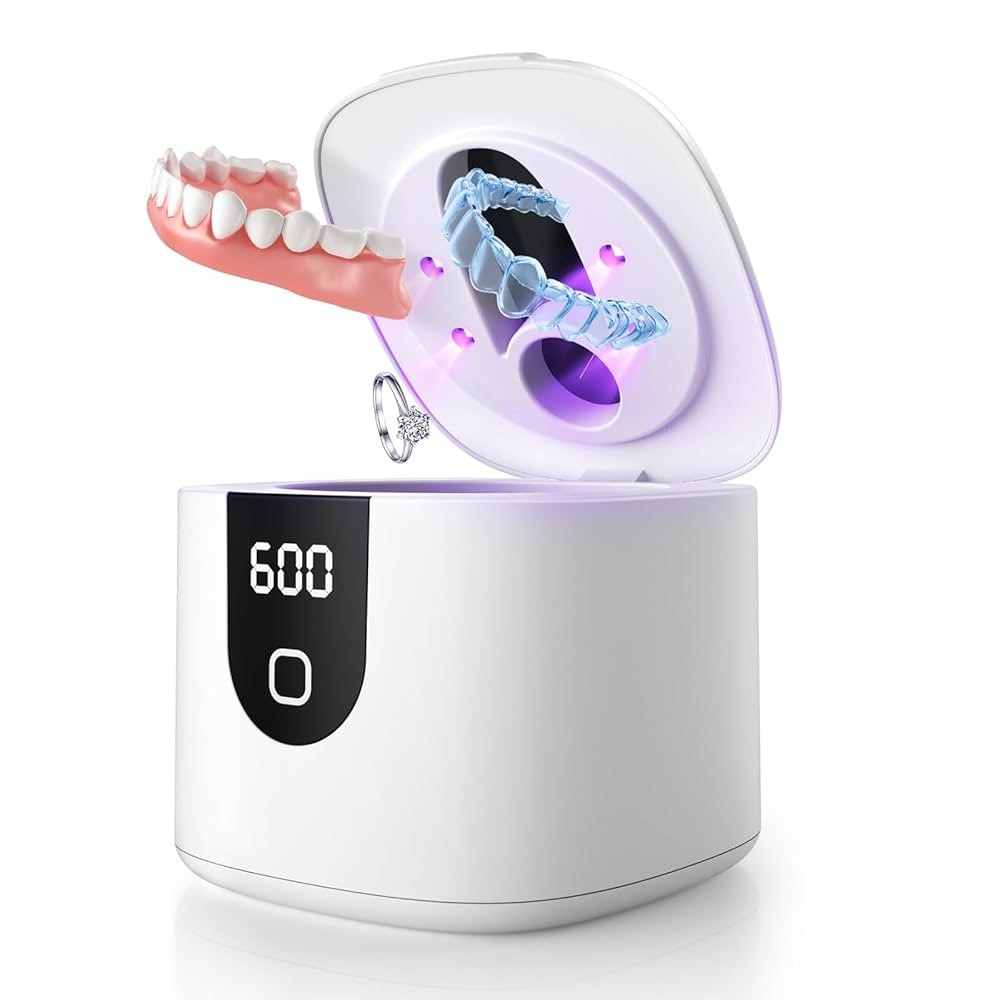 2025 Enhanced Ultrasonic Retainer Cleaner, 2X Efficiency, 45kHz Dentures Cleaner Machine with UV ... | Amazon (US)