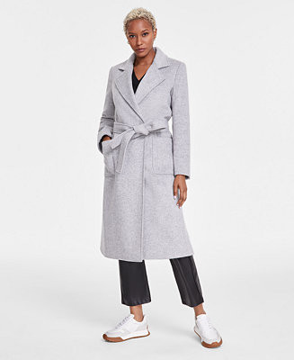 Sam Edelman Women's Shawl-Collar Belted Wrap Coat - Macy's | Macy's
