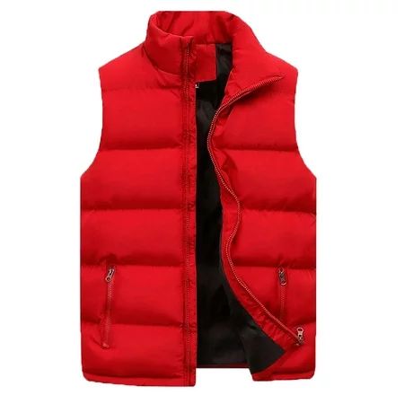 Vedolay Blue Vest Men s Lightweight Winter Puffer Ski Vest Jacket Packable Outerwear | Walmart (US)