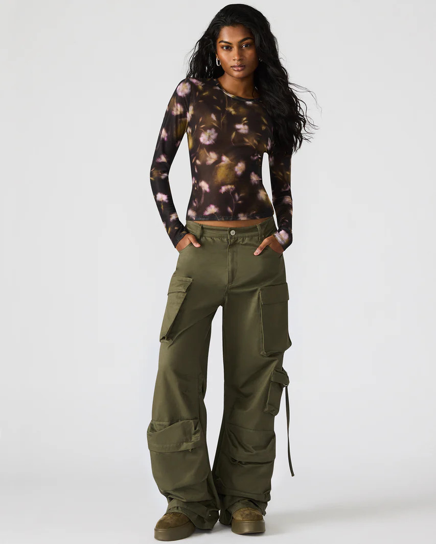 DUO Olive Women's Utility Cargo Pants | Steve Madden (US)