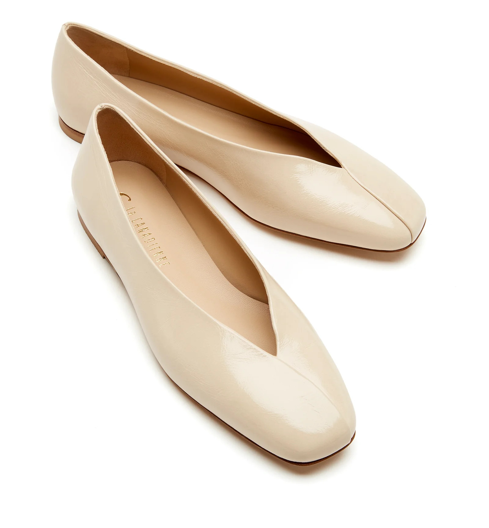 JERSEY CRUSHED LEATHER FLAT | La Canadienne