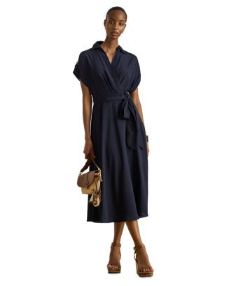 Belted Crepe Dress | Bloomingdale's (US)