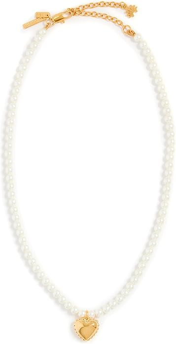 LELE SADOUGHI Women's Lace Heart Pearl Necklace | Amazon (US)