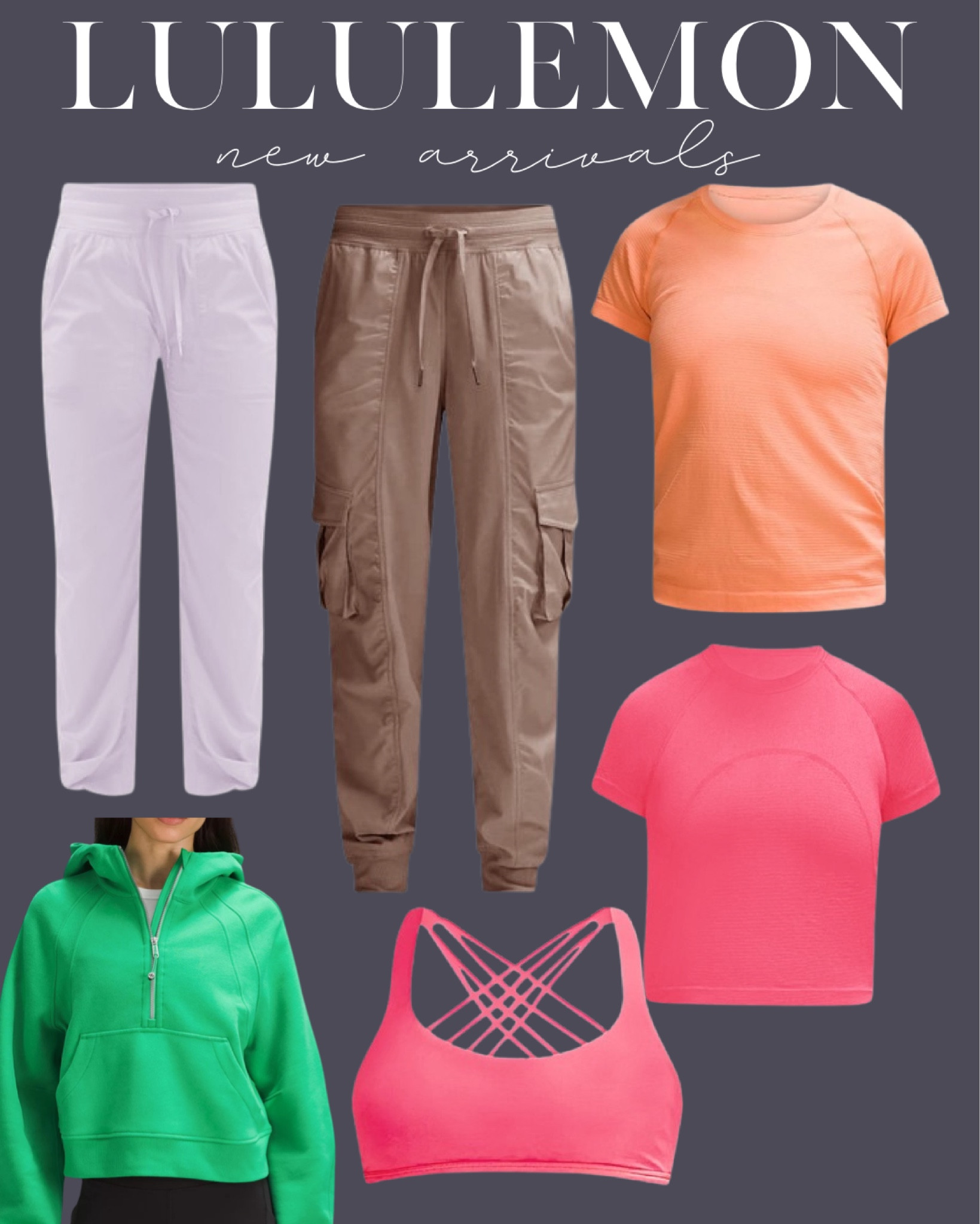 Lululemon new arrivals size 4 tops size 0 joggers 

#LTKfindsunder100 #LTKfindsunder50