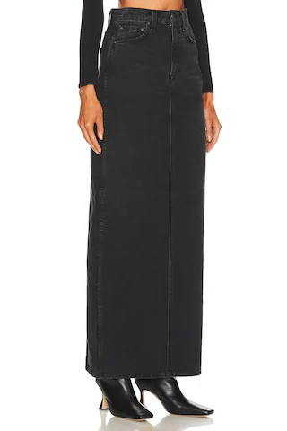 GRLFRND x Marianna Hewitt Amara Maxi Pencil Skirt with Back Slit in Loleta from Revolve.com | Revolve Clothing (Global)