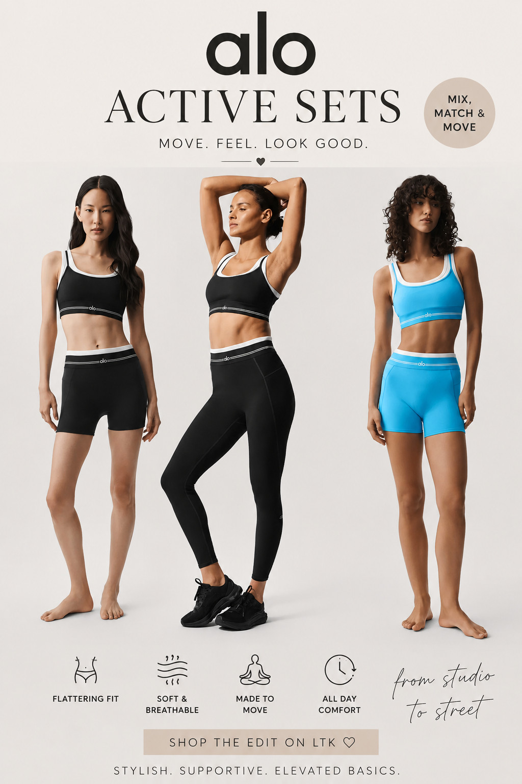 These Alo sets are the definition of elevated activewear. 🖤💙

Whether you're headed to Pilates, lifting at the gym, walking the neighborhood, or grabbing coffee after your workout, these matching sets make getting dressed effortless. Flattering fits, buttery-soft fabrics, and timeless colors you'll wear on repeat.

From biker shorts to full-length leggings, these are the staples every active wardrobe needs.

✨ Tap to shop my favorite Alo activewear picks before your size sells out.

#LTKStyle #LTKActive #LTKFinds #AloYoga #AloStyle #WorkoutSet #Athleisure #GymOutfit #PilatesStyle #FitnessFashion 

 