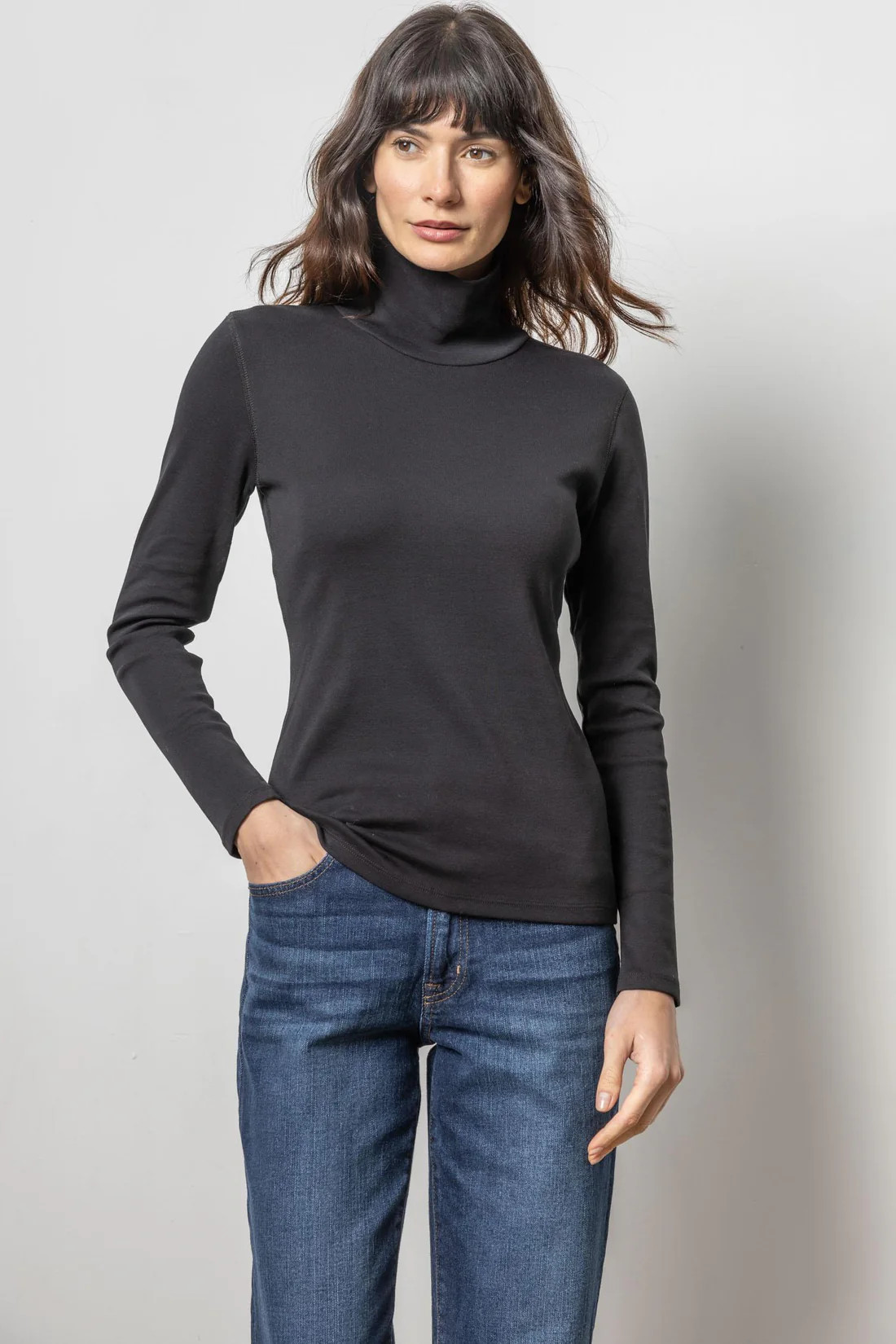 Long Sleeve Turtleneck Tee | Lilla P