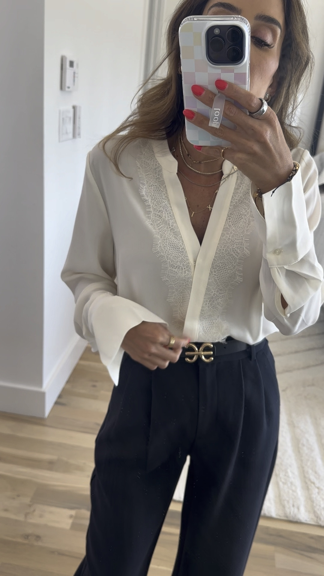 #walmartpartner @walmartfashion #walmartfashion $19 lace blouse perfect for workwear size Xs 

#LTKFindsUnder100 #LTKFindsUnder50 #LTKWorkwear