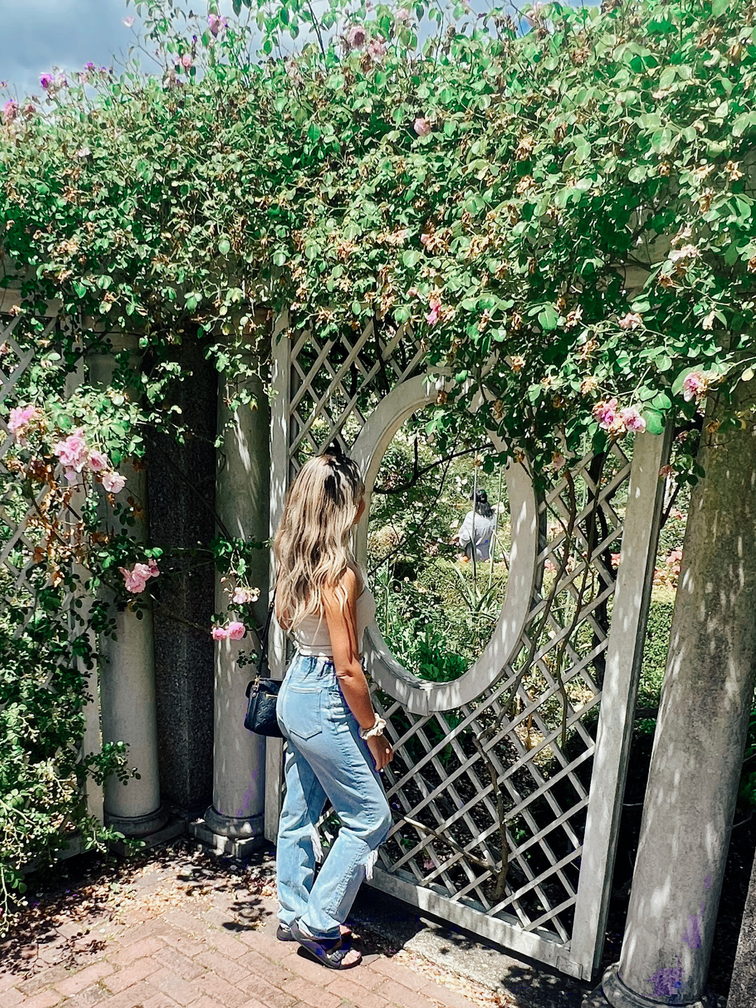 My favorite jeans Abercrombie 90s straight leg curve love (wear a size 27) #abercrombie #jeans #rippedjeans #blonde #wavyhair #highwaisted #ltkit #casual #summer #aritzia 

#LTKSaleAlert #LTKSeasonal #LTKU