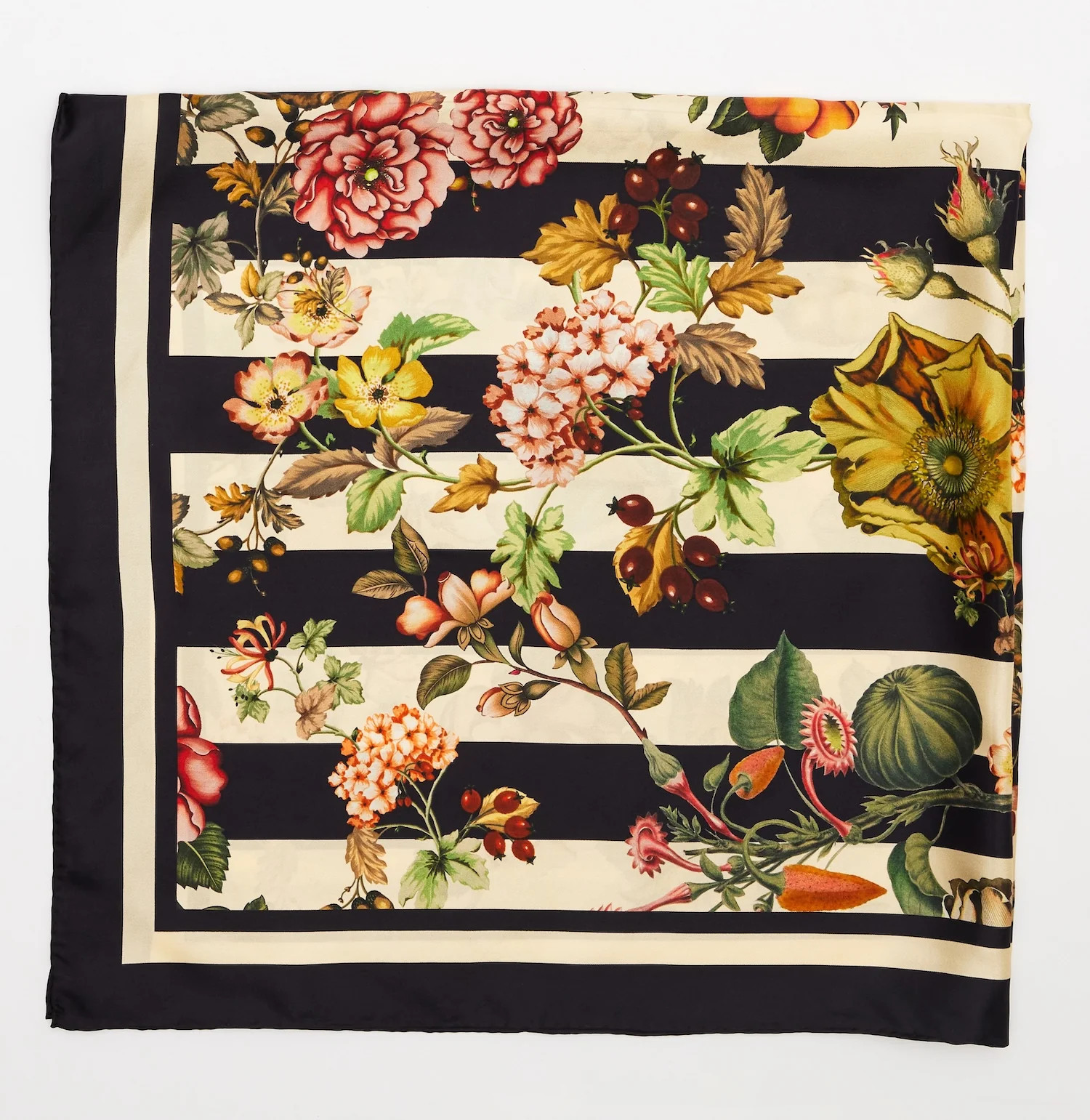 Vintage Collection Striped Silk Scarf | Overnight Blowout