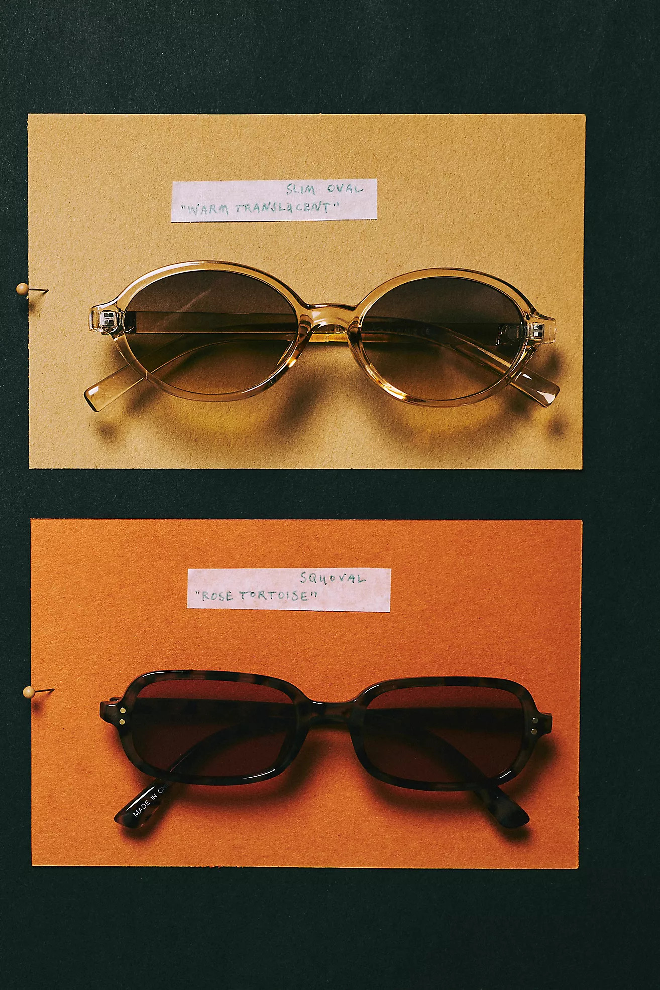 I-SEA Skinny Rectangle Tortoiseshell Sunglasses | Anthropologie (US)