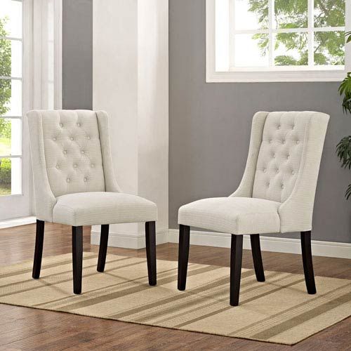 Modway Furniture Baronet Fabric Dining Chair In Beige Eei 2235 Bei | Bellacor | Bellacor