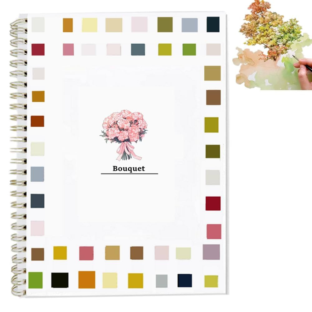 Watercolor Workbooks Coloring Book Beginner Friendly Painting Kit Easy Nature Scenes Paint Set Ar... | Amazon (US)