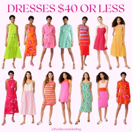 Roundup of dresses for $40 or less! #walmartfashion #walmartfinds 