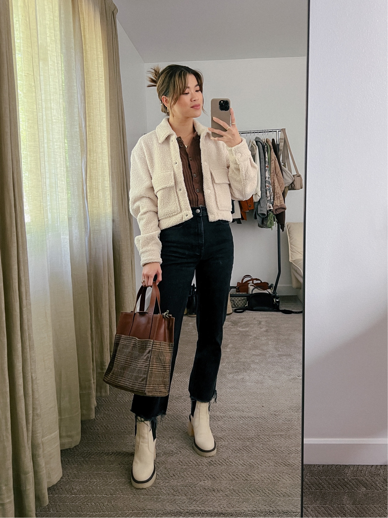 Abercrombie cream sherpa jacket with Madewell black perfect vintage denim jeans and Free People heeled booties!

 #winter
#winterfashion
#winterstyle
#winteroufit
#shacket 
#blazer 
#cardigan 
#denim 
#jeans 
#booties 
#revolve 
#everlane 
#madewell 
#abercrombie
#freepeople

#LTKfit #LTKSeasonal #LTKFind