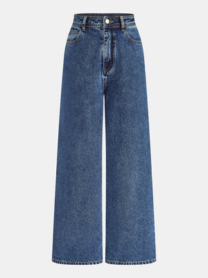 Classic Straight Leg Denim Pants | Commense