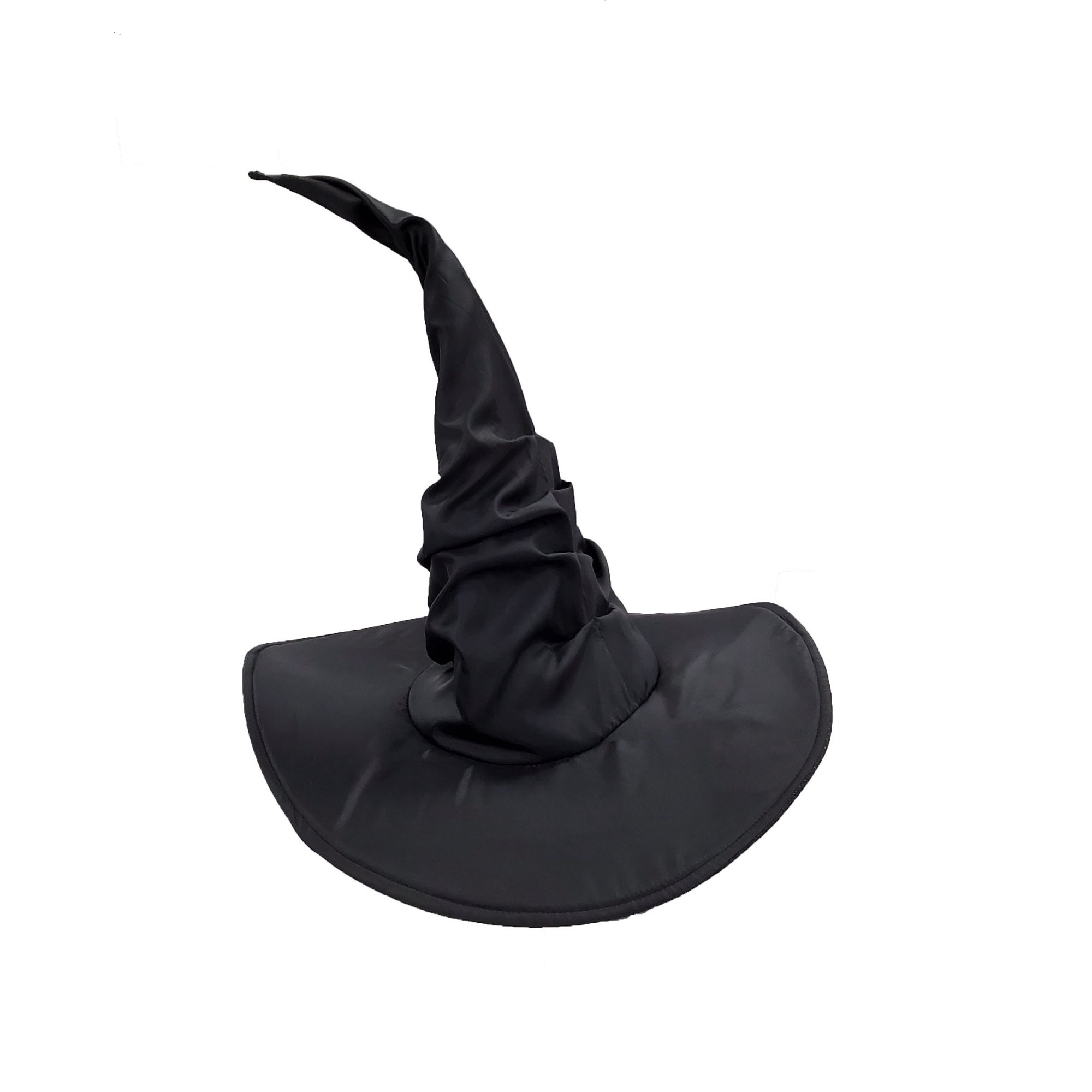 Halloween Women's Curved Witch Hat Costume Accessory, Black, by Way To Celebrate | Walmart (US)