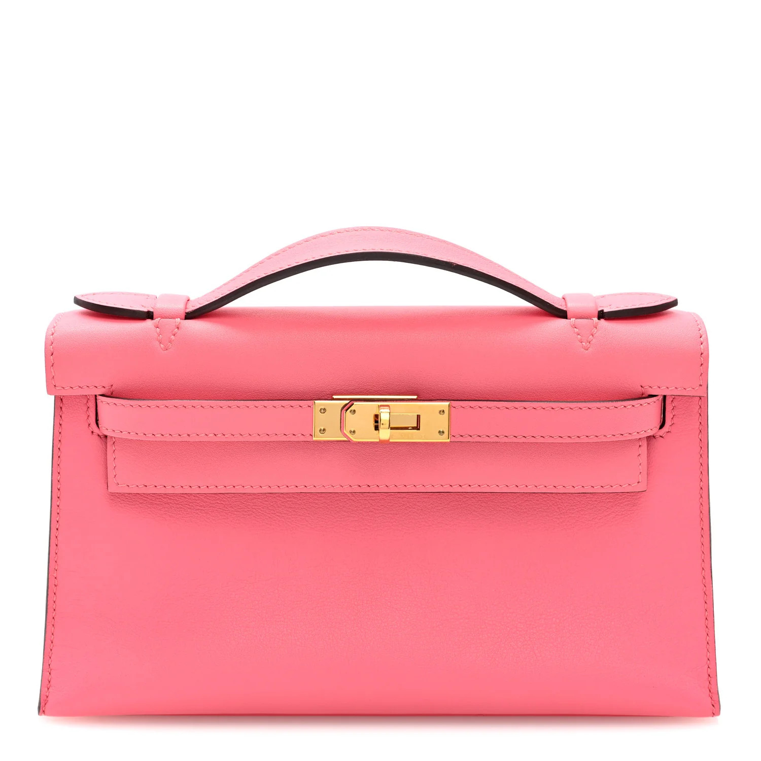 Hermes Swift Kelly Pochette Clutch Rose Azalee 1874319 | FASHIONPHILE (US)