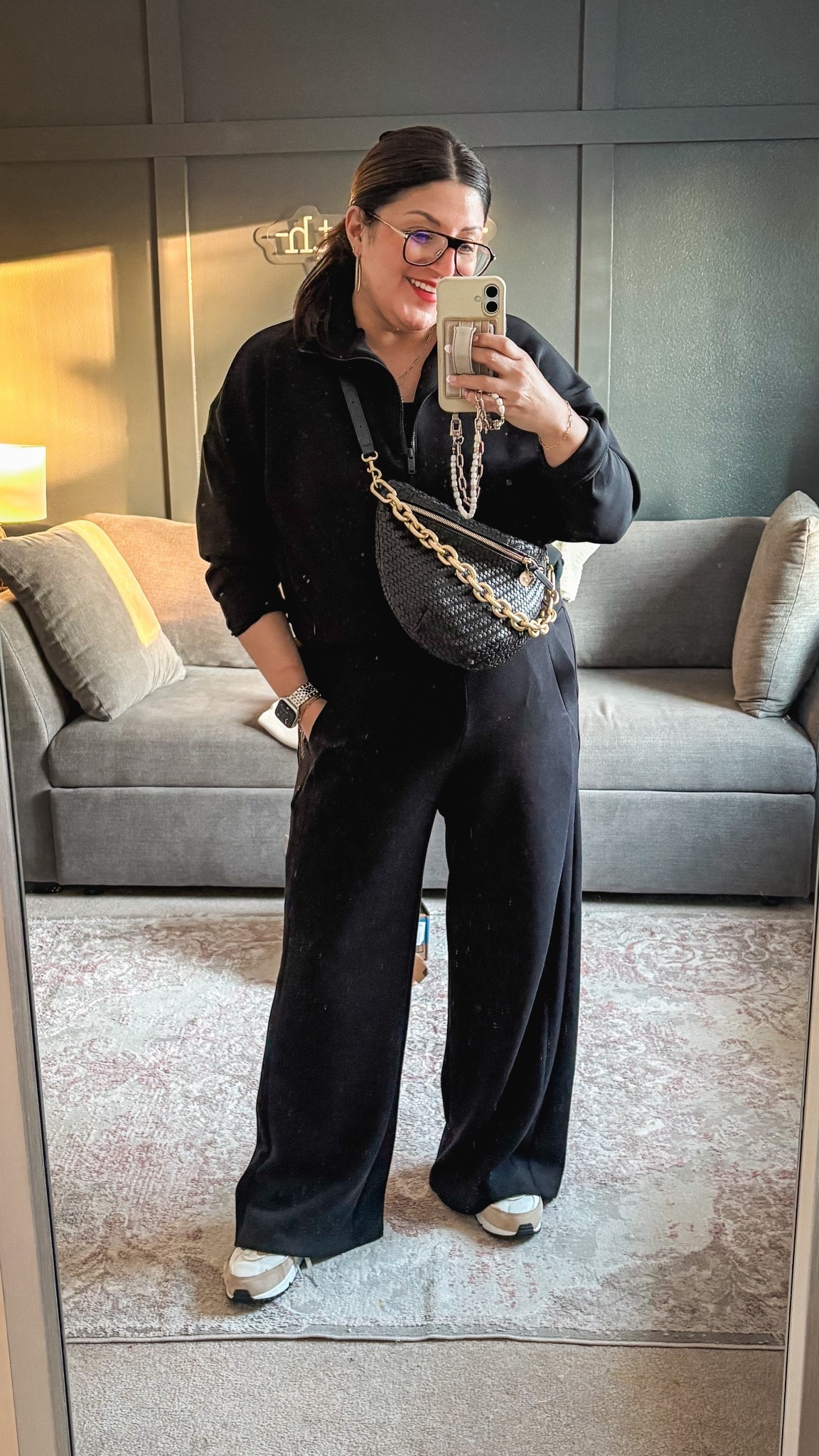 Spanx track jacket and track pants (wearing an XL in both), Clare V bag & chain, Nikes 

Use code LESLIXSPANX for 15% off + free shipping for new customers

#LTKOver40 #LTKSaleAlert #LTKMidsize