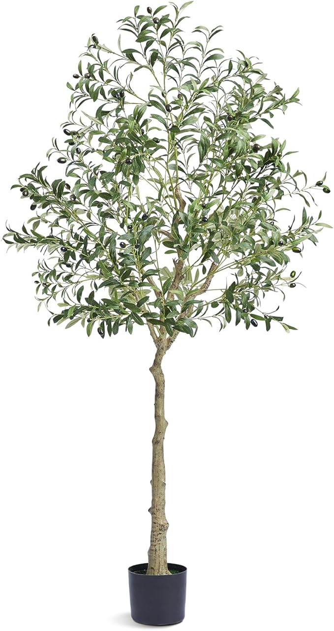 VEVOR Artificial Olive Tree, 6 FT Tall Faux Plant, Secure PE Material & Anti-Tip Tilt Protection ... | Amazon (US)