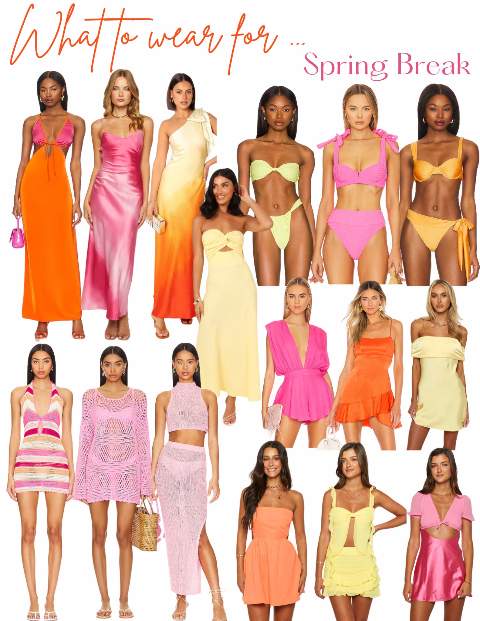 Spring break & resort outfits ☀️⛱️

Dress, Spring break , college spring break, spring break outfit, spring break dresses, spring break swim, spring break swimsuits, spring break bikinis, spring break coverups, vacation outfit, vacation dress, vacations outfits, vacation dresses, beach look, vacation look, resort wear, spring break look, coverup, coverups, two piece sets, yellow dress, orange dress, pink dress, beach dresses, beach dress, strapless dress, mini dress, Cabo outfits, Mexico outfits, Florida outfits, Miami outfit, silk dress, ombré dress

#LTKU #LTKSeasonal #LTKfindsunder50