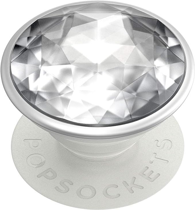 PopSockets: PopGrip with Swappable Top for Phones and Tablets - Disco Crystal Silver | Amazon (US)