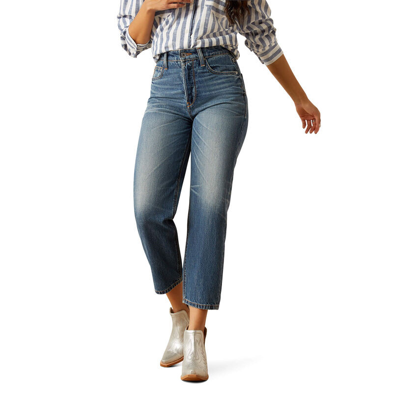 Ultra High Rise Tomboy Relaxed Jazmine Straight Leg Jeans | Ariat (US)