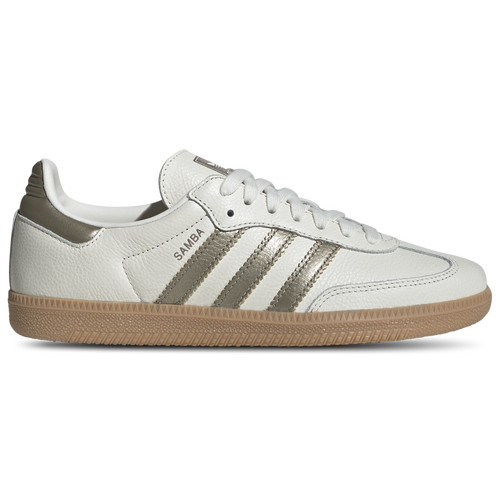 adidas Originals Womens adidas Originals Samba OG - Womens Running Shoes Off White/Cyber Metallic/Wonder Gold Metallic Size 7.0 | Champs Sports