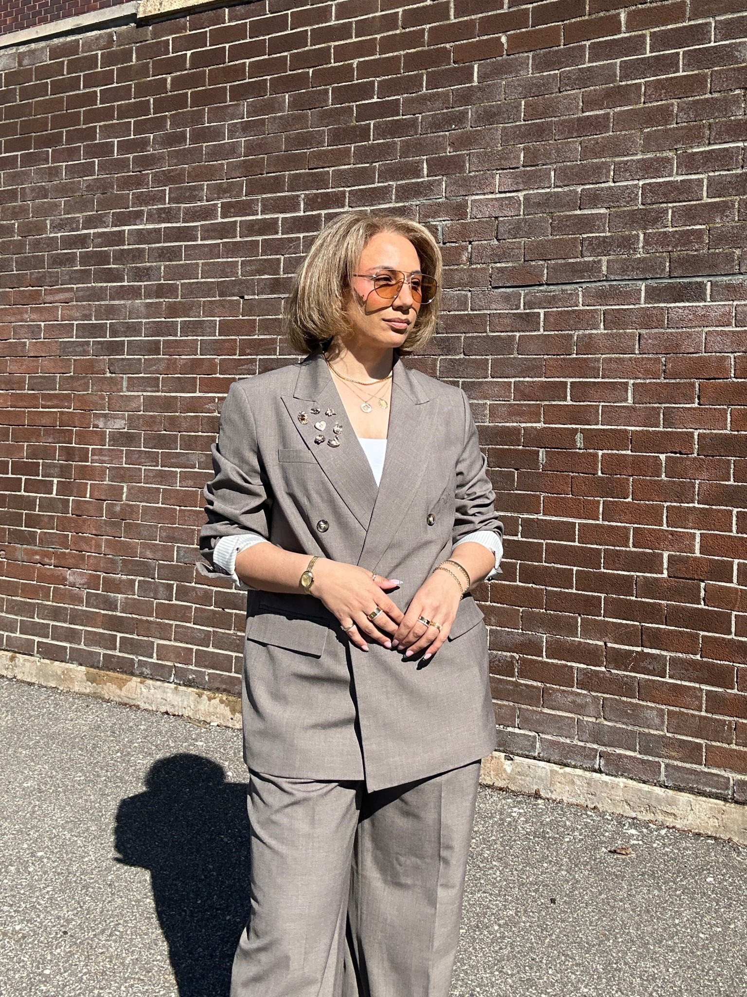 Matching suit from H&M 

#LTKWorkwear #LTKootd #LTKMidsize